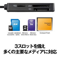 バッファロー ＵＳＢ３．０　マルチカードリーダー　スタンダード　ブラック BSCR100U3BK 1台（直送品）