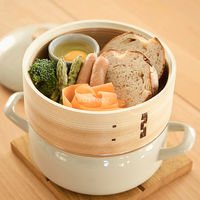 富士ホーロー ホーロー鍋 18cm IH ガス火対応 せいろ付き グレージュ SERー18W.GG 1個