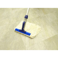 山崎産業 プロテック フリーハンドルEX アルミS ブルー　モップ本体　 1本【ワンタッチモップ(クリップモップ)用】【柄(各社共通)】（わけあり品）