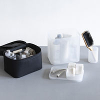 無印良品 再生ポリプロピレン入りブラシ ペンシルスタンド 約７１×７１×１０３ｍｍ 1セット（1個×2） 良品計画