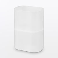 無印良品 再生ポリプロピレン入りコットン 綿棒ケース 約１０７×７２×７７ｍｍ 1セット（1個×2） 良品計画