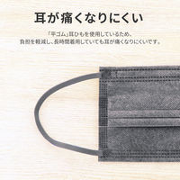 MSソリューションズ 不織布マスク ウルトラシルキー グレー ふつうサイズ(個包装) 50枚入/箱 PL-FM03GYU50E 1箱(50枚入)