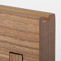 無印良品 壁に付けられる家具3連ハンガー ウォールナット材突板 44cm 良品計画