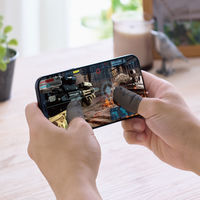 ゲーミング フィンガーキャップ スマホ タブレット 4個入 フリーサイズ シルバー P-GMFF03F4SV エレコム 1個（直送品）