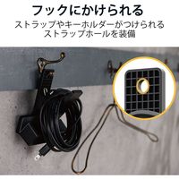 電源タップ クリップタップ 5m 2ピン 3個口 雷ガード ほこり防止 ブラック T-KF03-2350BK エレコム 1個（直送品）