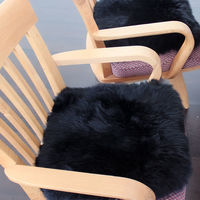 ムートンクッション クラフト 40×40cm ピンク（直送品）