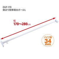 HEIAN SHINDO 突ぱり簡単極太ポール L 平安伸銅工業(株) 1本（直送品）