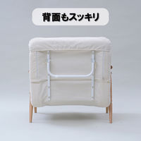 YAMAZEN 3WAY ソファベッド 1人掛け 14段階リクライニング 木製肘 クッション付 WSB-70S(IV/NA) 1台（直送品）