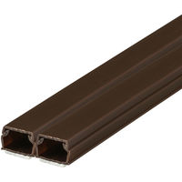 オーム電機 テープ付ABSモール 1号 60cm チョコ 2本入 09-1001 1セット(2本入)（直送品）