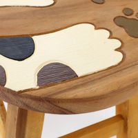 トモ・コーポレーション スツール 座面高25~26cm キャットハンズ 天然木 433203 1個（直送品）