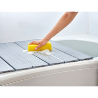 ミエ産業 風呂ふた 折りたたみ 70×90cm 用 M9 Ag抗菌 実寸70×91cm シルバー 470973 1個（直送品）