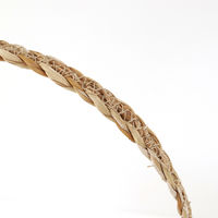 トモ・コーポレーション かご ハンドルバスケット ナチュラルシーグラス オーバル M 持ち手付き 477893 1個（直送品）