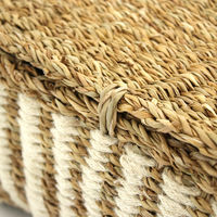 トモ・コーポレーション かご レクタングル ふた付き ストレージ M L 2個組 477903 1個（直送品）