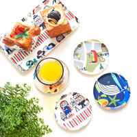 合同会社ビランク コースター RiCONIC 布張り ホワイト 479567 1個（直送品）