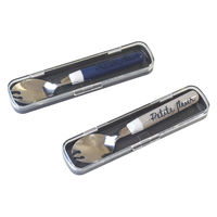 合同会社ビランク プチフルール 先割れスプーン & ケース ネイビー 479778 1個（直送品）