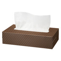 ダメージ画像有】ティッシュペーパー 200組 （5箱入） オリジナルティッシュ モカ 5カラー 1パック（5箱入） アスクル オリジナル（わけあり品）