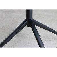 【軒先渡し】東馬 ARM ラウンド(回転)チェア ブラック 54685250 1台（直送品）