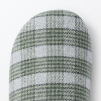 無印良品 綿フランネル履き心地やわらか足なりスリッパ Ｍ ２２．５～２５ｃｍ用 グリーン 良品計画