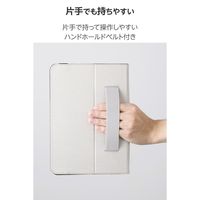 エレコム iPad Pro ケース 11インチ (M4) ベルト付き 耐衝撃 ブラック TB-A25PMPLF2BK 1個