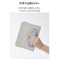 エレコム iPad mini ケース 8.3インチ(A17 Pro) ベルト付きフラップ TB-A25SPLF2BK 1個