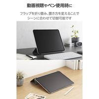 エレコム iPad Pro ケース 13インチ (M4) ファブリックフラップ 軽量 TB-A25PLWVCGY 1個