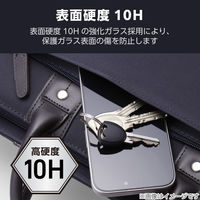 iPhone17 レンズガラスフィルム ラインストーン 高透明 10H 指紋防止 ブラック PM-A25AFLLGRBK エレコム 1個（直送品）
