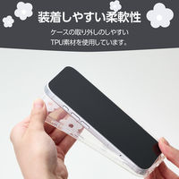 iPhone17 ケース ソフト 衝撃吸収 花柄デザイン ホワイト PM-A25AIMLFLWH エレコム 1個（直送品）