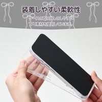 iPhone17 ケース ソフト 衝撃吸収 リボンデザイン ブラック PM-A25AIMLRIBK エレコム 1個（直送品）