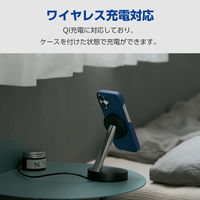 iPhone17 ケース ソフトレザー 超軽量 薄型 ネイビー PM-A25APLONV エレコム 1個（直送品）