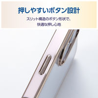 iPhone17 ケース ソフト 衝撃吸収 メタリックライン ピンク PM-A25AUCTMLPN エレコム 1個（直送品）