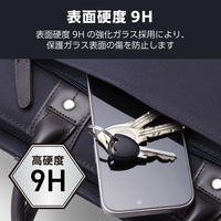 iPhone17 Pro ガラスフィルム アンチグレア 簡単貼り付けツール付 ブラック PM-A25CFLGFTM エレコム 1個（直送品）