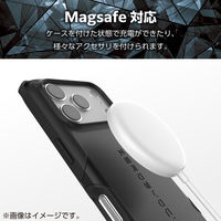 iPhone17 Pro ケース ハイブリッド 衝撃吸収 MAGKEEP ZEROSHOCK PM-A25CZEROMGBK エレコム 1個（直送品）