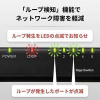 バッファロー Giga5ポート スイッチングハブ 電源外付け プラスチック筐体 ブラック LSW7-GT-5EP/BK 1個