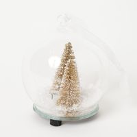 クリスマス　LEDガラスドームオーナメント(S) LAKOLE/ラコレ