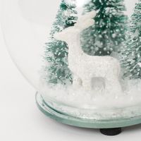クリスマス　LEDガラスドームオーナメント(M) LAKOLE/ラコレ