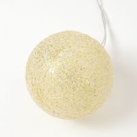 クリスマス　LED グリッターボール(ゴールド) LAKOLE/ラコレ