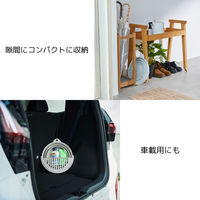 おりたためるバケツ8L ちょい置きトレー付 グレー 1個 伊勢藤