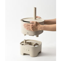 BRUNO 超音波アロマ加湿器 POT MIST（グレージュ） BOE078ーGRG 1個