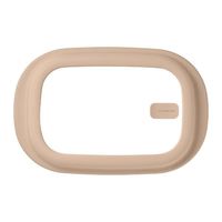 耐熱ガラス製 保存容器 1.6L ベージュ LNG483 1個 電子レンジ・オーブン・食洗機対応 LIV PLUS