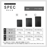 解凍プレート 厚手L（厚み0.3cm）ブラック R0450-L-A 1セット（1枚×3）急速解凍 急速冷凍 ライズクリエイション