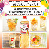 ミツカン 業務用 フルーティス まろやかりんご酢ドリンク 1000ml 1セット（3本）６倍濃縮　大容量　飲むお酢　リンゴ酢　ビネガー
