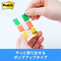 スリーエム(3M) ポストイット フィルムふせん 付箋 インデックス 厚口 透明 40mm×18mm マルチカラー6 1パック 686MC-6