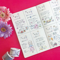 ワールドクラフト スケジュール用マスキングテープ チェックリスト 幅30mm×7m ミシン目入り W01-TM30-0009 1セット(4個)