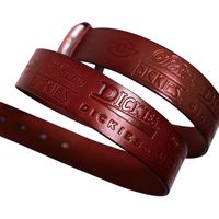 ディッキーズ（Dickies） D-20116 牛革エンボスベルト ダークブラウン F コーコス信岡 1個（直送品）