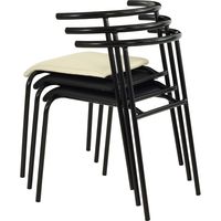 東谷 ROOM ESSENCE マルカート チェア ブラック A2-102BK 1脚（直送品）