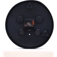 不二貿易 掛時計 ホーン 幅255×奥行43×高さ255mm ブラック 26331 1個（直送品）