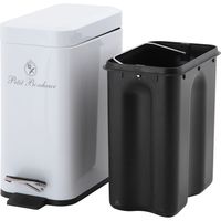 不二貿易 ペディボヌール ダストボックス5L ホワイト 72791 1個