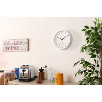 不二貿易 電波掛時計 カペラ Φ27cm WH(27268) 99275 1個