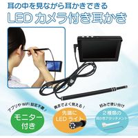 ブロードウォッチ LEDスコープ付き耳かき ブラック (録画機能付き) a25117 1個（直送品）