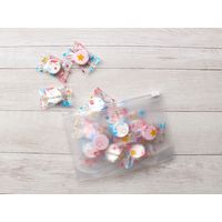 KAWAGUCHI 抗菌　ジッパーポーチ　横長mini 27-023 1セット（3個）